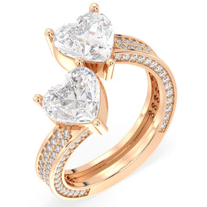REYES – bague de fiançailles en Moissanite véritable en forme de cœur, 3.50 Carats, en argent Sterling 925, cadeau de mariage, bijoux fins pour femmes - Product Image 2