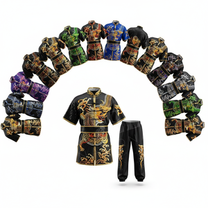 Conjunto de Uniforme de Kung Fu Personalizado en Oferta para Adultos y Niños, Traje Tradicional de Artes Marciales con Diseño Bordado - Product Image 1