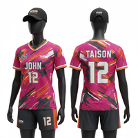 Uniforme de Balonmano para Mujer, 180 GSM, Poliéster Premium, Impresión por Sublimación, Diseño de Paneles en Negro y Gris, Nombre y Número Personalizados