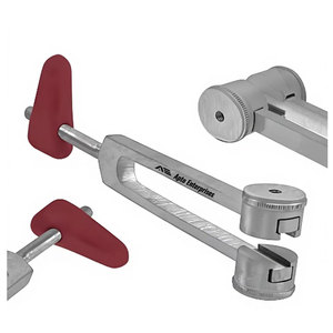 Diapason combiné de qualité supérieure C128 argenté avec marteau de réflexe Taylor pour examen neurologique médical - Product Image 1