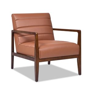 Poltrona lounge moderna transizionale in pelle e similpelle Kenneth da 28 pollici - Product Image 6