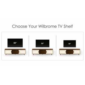 Mueble para TV Wilbrome Brown Maple & Frosty con estantes de almacenamiento, unidad de entretenimiento para televisores de hasta 65 pulgadas - Product Image 4