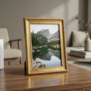 Marco de Fotos Metálico Premium, Moderno y Decorativo, para Decoración del Hogar, Sala de Estar, Dormitorio, Oficina, Exhibición en Mesa y Regalos - Product Image 6