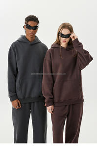 Sweat-shirts unisexes en coton personnalisés de luxe, sweat-shirts vierges de haute qualité, sweat-shirts à capuche surdimensionnés - Product Image 2