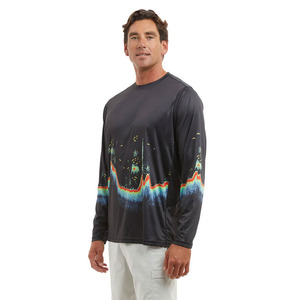 Camisa de pesca de manga larga para hombre, estampado por sublimación, anti-UV UPF 50, poliéster, jersey, ropa para exteriores para adultos y venta en línea - Product Image 5