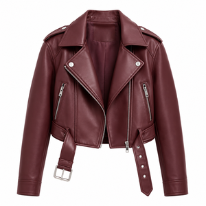 women burgundy leather <b>jacket</b> women cropped <b>biker</b> <b>jacket</b> women maroon moto <b>jacket</b> women vintage style <b>jacket</b> - Product Image 5