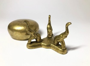 Brass Incense Bowl with <b>Elephant</b> Legs | Traditional Loban Dhoop Burner | Aromatic <b>Decorative</b> Home Fragrance Holder | Hand-made - Product Image 2
