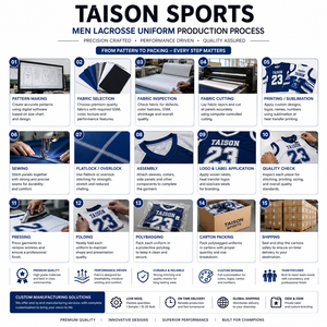 Uniforme de Lacrosse para Hombre, 140g, Transpirable, 100% Poliéster Interlock, Blanco, Azul Marino, Gris, Panel Atlético, Ropa de Equipo, Impresión Digital Personalizada - Product Image 4