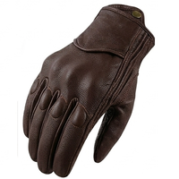 Gants de moto antidérapants en cuir unisexes pour la conduite en extérieur, gants de motocross sans doigts pour hommes, décontractés