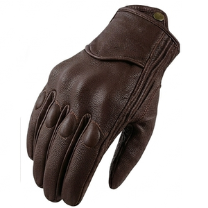 Non Slip For Riding Outdoor Unisex Leather Full Finger Motorcycle Gloves Motocross Fingerless Riding Gloves for Men Casual - Product Image 5