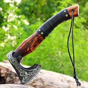 Vente en gros de haches barbues vikings forgées à la main, personnalisées, de qualité industrielle, dernier modèle, très vendues, de haute qualité - Product Image 4