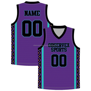 Basketball Jersey Custom Designed Reversible Retro Basketball Jersey for <b>Men</b> Sublimated Breathable Basketball Uniform Set - Product Image 1