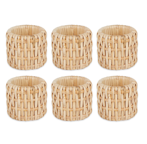 Anneau de serviette rond en rotin canné, fait main, design personnalisé, couleur au choix, ensemble de vaisselle écologique à prix de gros - Product Image 3