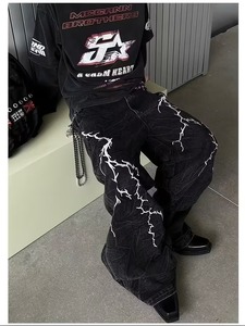 กางเกงยีนส์ทรงตรงสำหรับผู้ชายจากโรงงานโดยตรง ทนทาน ใส่ได้ทุกวัน - Product Image 4