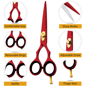 Tijeras de Peluquería Profesionales Cómodas y Duraderas para Salón, Corte de Cabello, Venta Caliente a Precio Mayorista para Salones de Belleza - Product Image 4