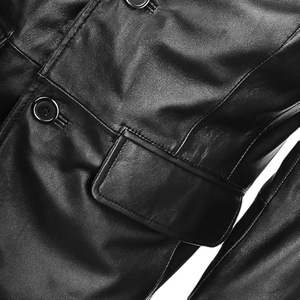 Chaqueta de Cuero Genuino para Hombre, Diseño de Alta Gama, Venta al Por Mayor, Moda Otoño Invierno, Cálida e Informal - Product Image 5