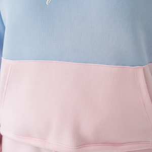 เสื้อฮู้ดผู้หญิงสไตล์ Styliro แบบ Color Block มีกระเป๋า ผ้าฟลีซ 100% ผ้าฝ้าย ปักลาย สวมใส่สบายสำหรับฤดูหนาว - Product Image 5