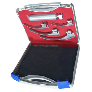 Juego de Laringoscopio de Fibra Óptica de Acero Inoxidable de Alta Calidad, 4 Hojas Curvas, Medivolve MI-600138 Clase I CE Veterinario - Product Image 6