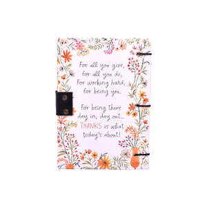 Cuaderno de Papel Hecho a Mano con Diseño Floral y Cierre, Diario con Cierre |   Diario Ecológico Premium de 200 Páginas con Escritura a Doble Cara para Mujer - Product Image 2