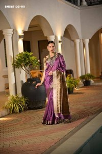 Premium Collection Festival Wear Khadi Raw Silk with Traditional Painted Madhubani Pallu & Zari Border Saree-Blouse Saree <b>Love</b> - Product Image 4