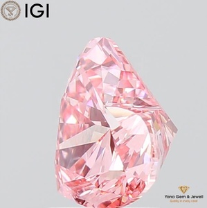 Diamante Cultivado en Laboratorio CVD con Certificación IGI, Claridad VS1, Color Rosa Intenso, 1.50 Quilates, Forma de Corazón, para Colgante Solitario - Product Image 5