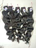 Extensions de cheveux vierges bouclés de qualité temple d'Inde du Sud, cheveux humains Remy, double trame, triés à la machine, vente aux enchères disponible