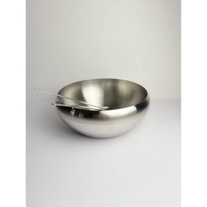 Bol à salade en métal personnalisable de haute qualité avec cuillère pour la décoration de la maison, pour servir les aliments lors de fêtes - Articles de cuisine décoratifs - Product Image 3