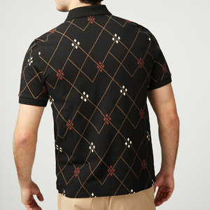 Polo en piqué de coton uni pour homme, manches courtes, coupe classique, respirant, style décontracté - Product Image 6