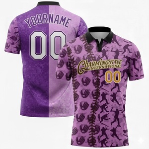 เสื้อโปโลทรงเข้ารูปผ้าโพลีเอสเตอร์ขนาดใหญ่พิเศษ พิมพ์ลายดิจิทัลโลโก้แบบกำหนดเอง คุณภาพสูง ระดับพรีเมียม ด้วยเทคนิคการพิมพ์แบบซับลิเมชั่น - Product Image 2