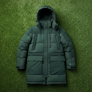Veste d'hiver matelassée à capuche pour homme, vert foncé, multi-poches, fermeture éclair intégrale, isolée, décontractée, longue, pour l'extérieur - Product Image 6