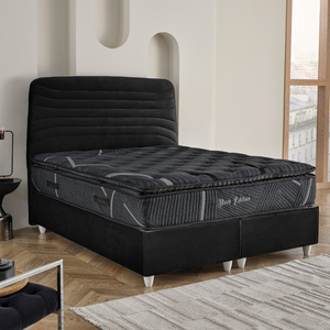 Colchón de Muelles Ensacados de Lujo Edición Negra, Colchón Premium para Dormitorio de Hotel con Pillow Top y Confort Suave - Product Image 4