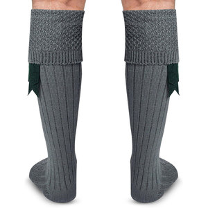 ustom Branding Men's Scottish Highland Kilt Hose <b>Socks</b> Traditional <b>Long</b> Length <b>Wool</b> Blend Comfortable Ribbed <b>Socks</b> Supplier - Product Image 2
