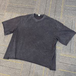 100% Cotton Pattern Printed Heavy Bleached Acid Wash Vintage <b>Large</b> Size Men's Casual <b>T</b> <b>Shirt</b> - Product Image 5