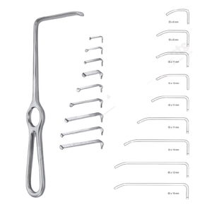 เครื่องมือผ่าตัดแบบแมนนวล Kocher 20 ซม. Langenbeck Retractor รุ่นพื้นฐาน ทำจากเหล็กกล้าไร้สนิม ผลิตด้วยมือในประเทศปากีสถาน ขนาด 55 x 11 มม. - Product Image 1