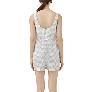 Mono de cuello cuadrado, corte ajustado, tela suave, estilo boutique para mujer, 2024 - Product Image 3