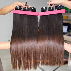 ผมต่อแบบตรงกระดูกปลายสีน้ำตาลผม100% คนเวียดนามยาว8ถึง34นิ้ว - Product Image 5