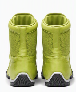 Zapatos de Boxeo Verdes, Duraderos, Ligeros, Antideslizantes, con Cordones, Material PU, Calzado de Entrenamiento para Todas las Estaciones - Product Image 3