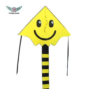 2023 Weifang kite factory spot wholesale best kids kiting smiley kite