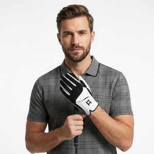 Gants de golf en cuir véritable respirants et antidérapants de qualité supérieure avec logo personnalisé pour hommes, pour le sport en plein air, l'entraînement et la pêche. - Product Image 6