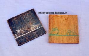 Posavasos de Madera al por Mayor con Logotipo Grabado a Láser, Protector de Mesa Rústico, Regalo Personalizado, Posavasos para Cerveza - Product Image 2