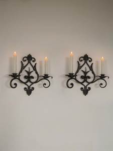 Elegante candelabro de metal para decoración de pared, ideal para diseño de hogares de lujo y decoración interior moderna. - Product Image 4