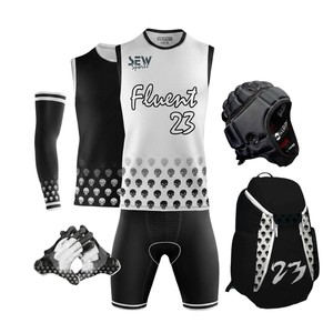 Ensemble d'uniformes de football 7v7 avec logo personnalisé, impression personnalisée du nom et du numéro de l'équipe, tissu polyester de haute qualité, vêtements de performance - Product Image 1