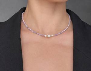 Collier superposé de perles de rocaille vertes et blanches avec pendentif perle d'eau douce pour femme, accessoires de bijoux pour l'été et la plage - Product Image 5