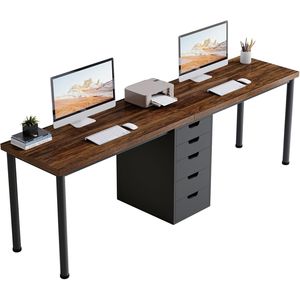 Scrivania da Ufficio Moderna e Semplice a 5 Cassetti, Extra Lunga 78,7 Pollici, per Due Persone, con 5 Cassetti - Product Image 1