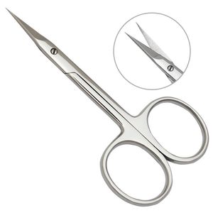 Tijeras profesionales para el pelo de la nariz, instrumento de aseo de acero inoxidable, herramienta de corte de precisión para el pelo de la nariz y el aseo facial - Product Image 2