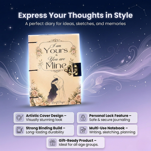 A5 Floral Love Quote Lock Journal Handmade 200 Pages Notebook | Vintage Cardboard Diary Romantic Writing NoteBook Gift Wholesale - Product Image 3