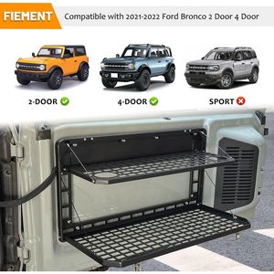 Pannello MOLLE in Lega di Alluminio Pieghevole per Ford Bronco 2021-2024, Tavolo per Portellone Posteriore, Ripiano per Stoccaggio - Product Image 5