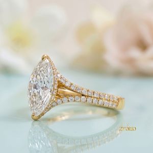 Anillo de Diamantes Clásico con Corte Solitario, Diamante de Corte Muy Bueno, Regalo de Compromiso y Boda, Oro de 18K Certificado - Product Image 2