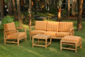 Banco de patio de madera de teca, banco de exterior con asiento de listones y sillón para jardín, villa, playa, hotel - Product Image 2