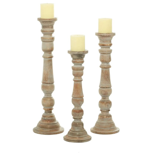 Portavelas de Madera Blanca Ecológico Hecho a Mano de Estilo Lujoso con Impresión Clásica en Letterpress, Acabado Pulido, Aromático, para Hogar y Restaurante - Product Image 3